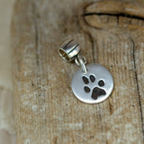 Paw print charm on carrier