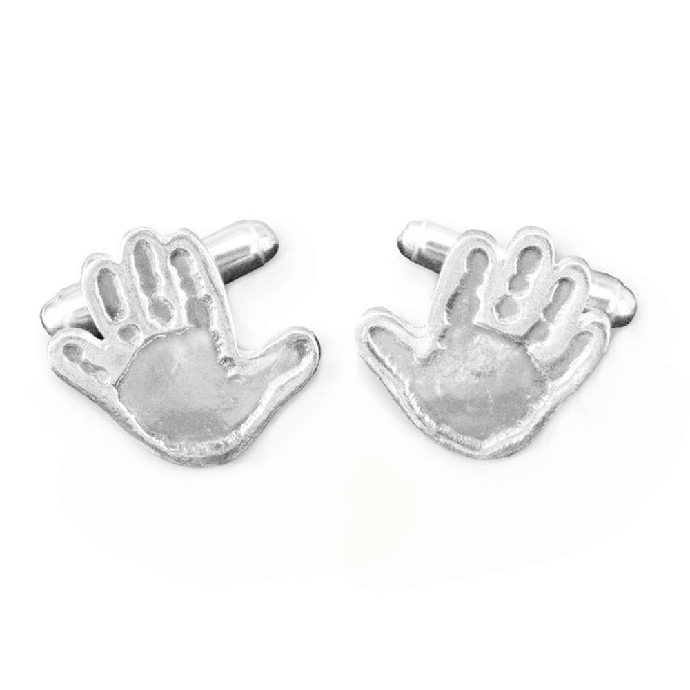 Baby hot sale handprint cufflinks