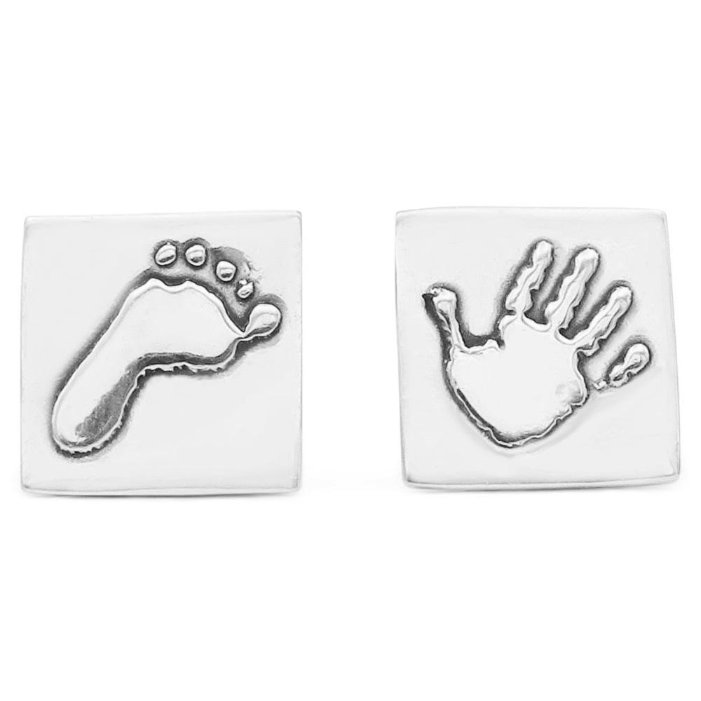 Baby hot sale handprint cufflinks