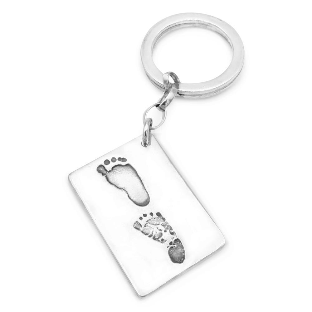 Baby hot sale handprint keyring