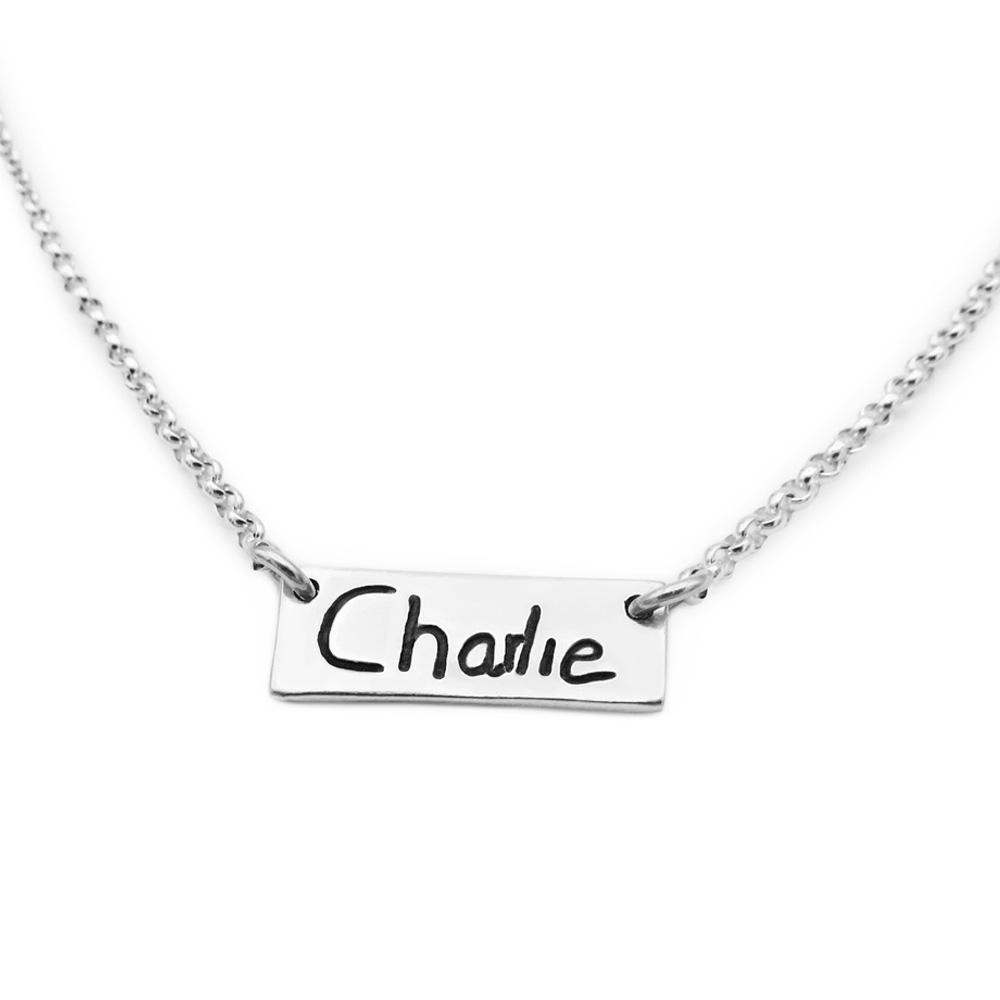 Charlie name best sale necklace